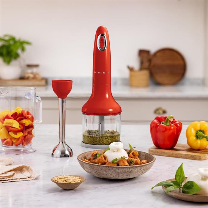 SMEG - Frullatore ad immersione HBF03RDEU-Rosso