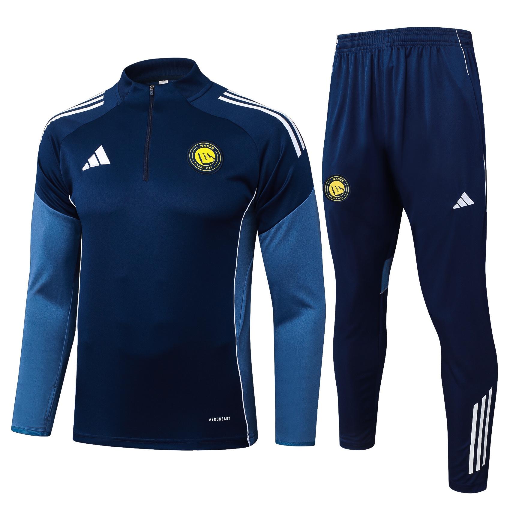 2025-26 Riyadh sapphire half zipper training jersey - Adult Set
