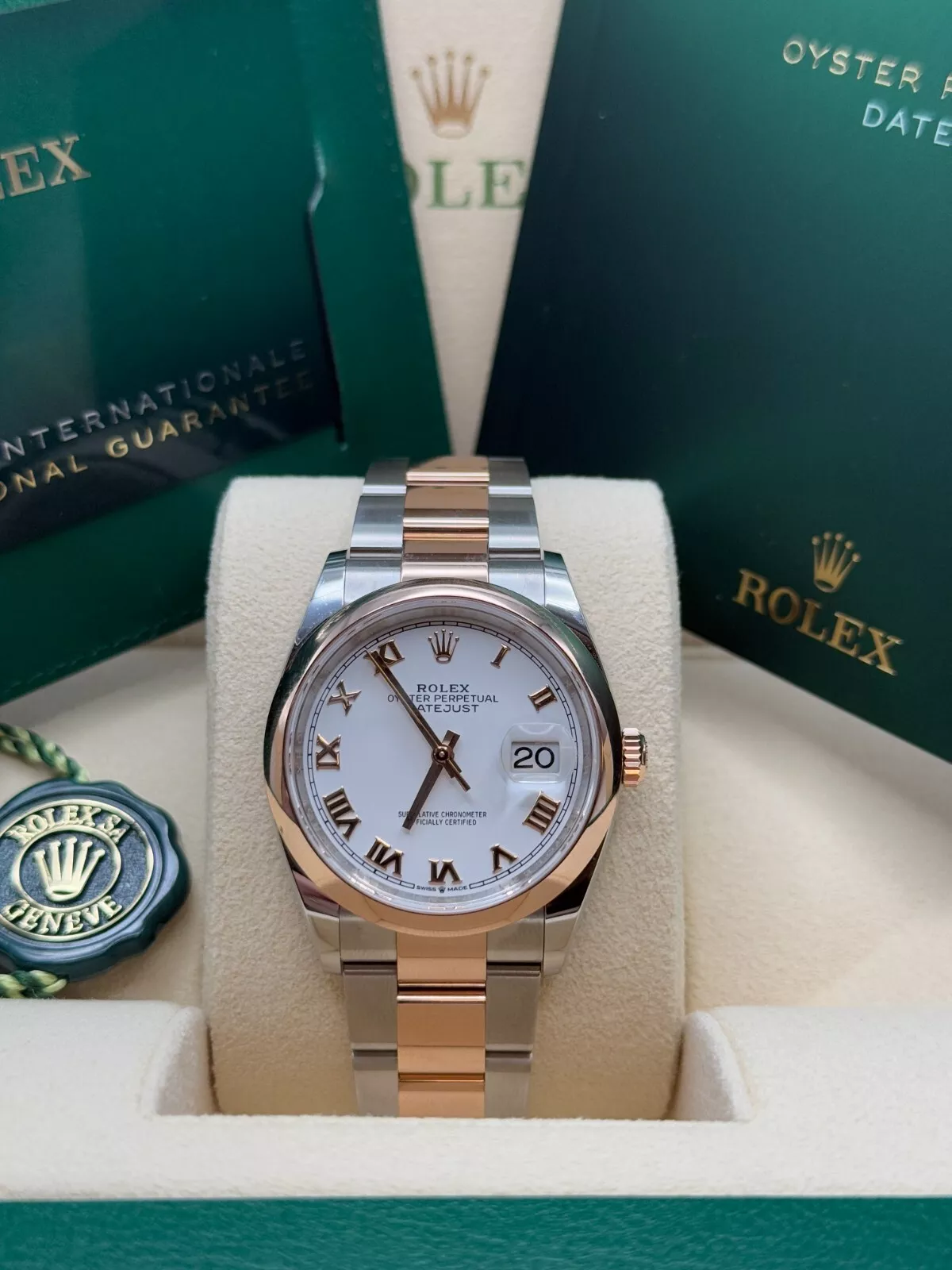 【Super Clone】RLX  Datejust 36mm 126201 White Dial Oyster Bracelet Watch