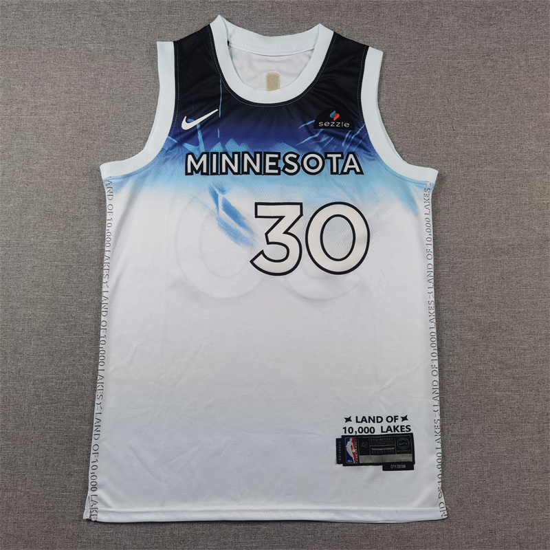 Unisex Minnesota Timberwolves 2024/25 Embroidered Swingman Jersey City Edition