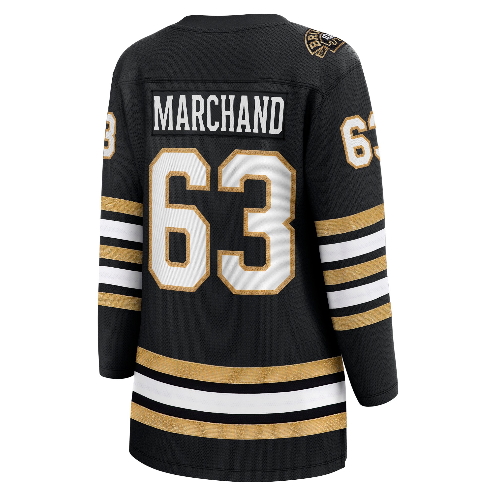 Brad Marchand Boston Bruins Fanatics Women’s 100th Anniversary Premier Breakaway  Jersey – Black