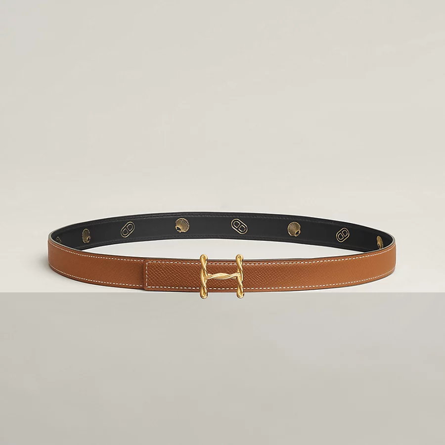 H Torsade belt buckle & Herm??s sur Mer reversible leather strap 24 mm
