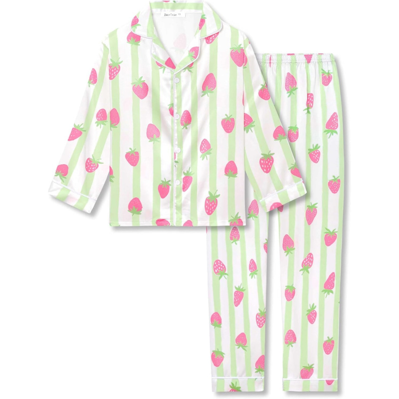 Silky Satin Pajama Long Sleeves Set