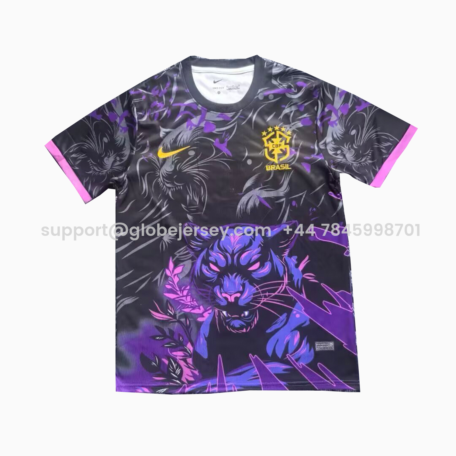 Brazil 25-26 Leopard Purple And Black Jersey - Fans Version