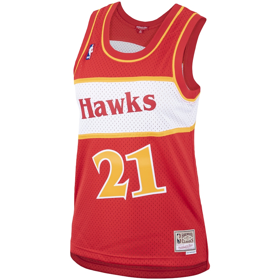 Women's Atlanta Hawks Dominique Wilkins Mitchell & Ness Red Hardwood Classics Swingman Jersey