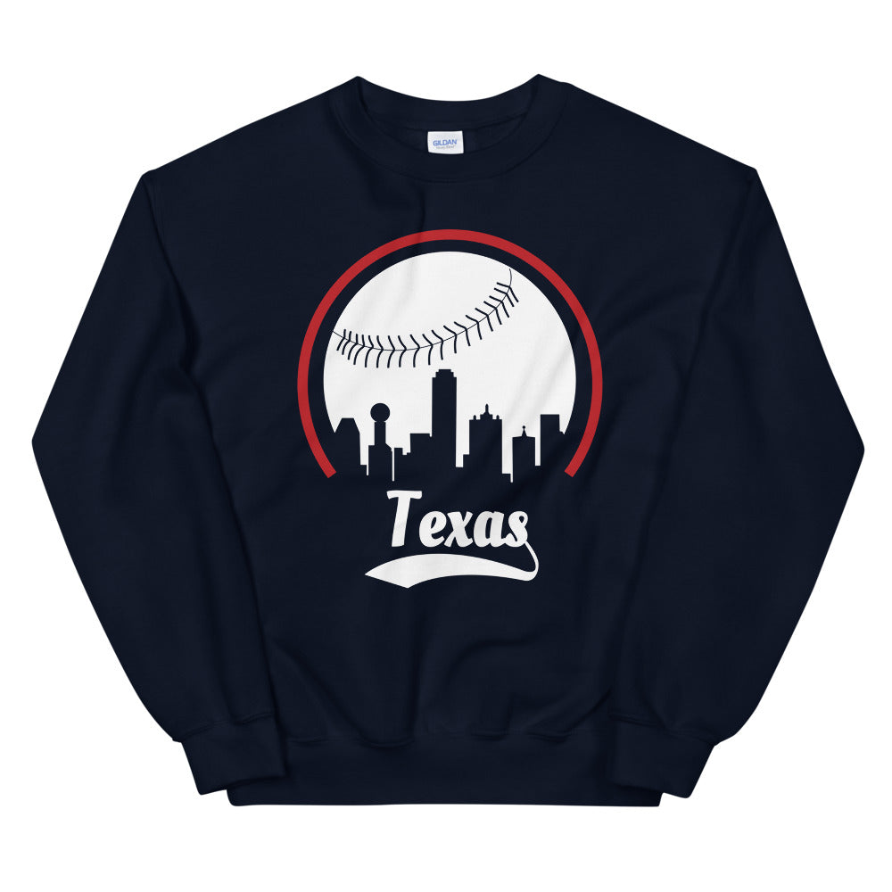Unisex Texas Rangers Baseball Crewneck Sweatshirt