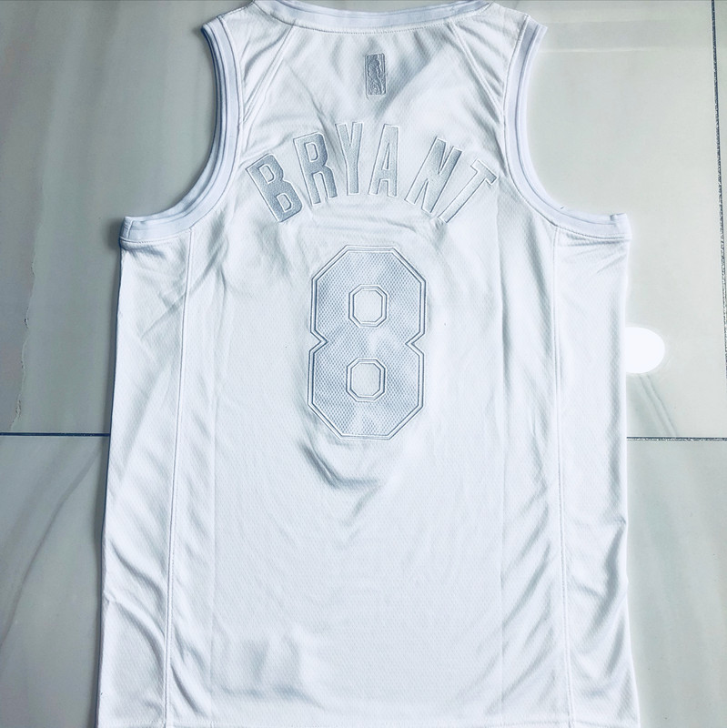 Los Angeles Lakers Bryant White 8 MN