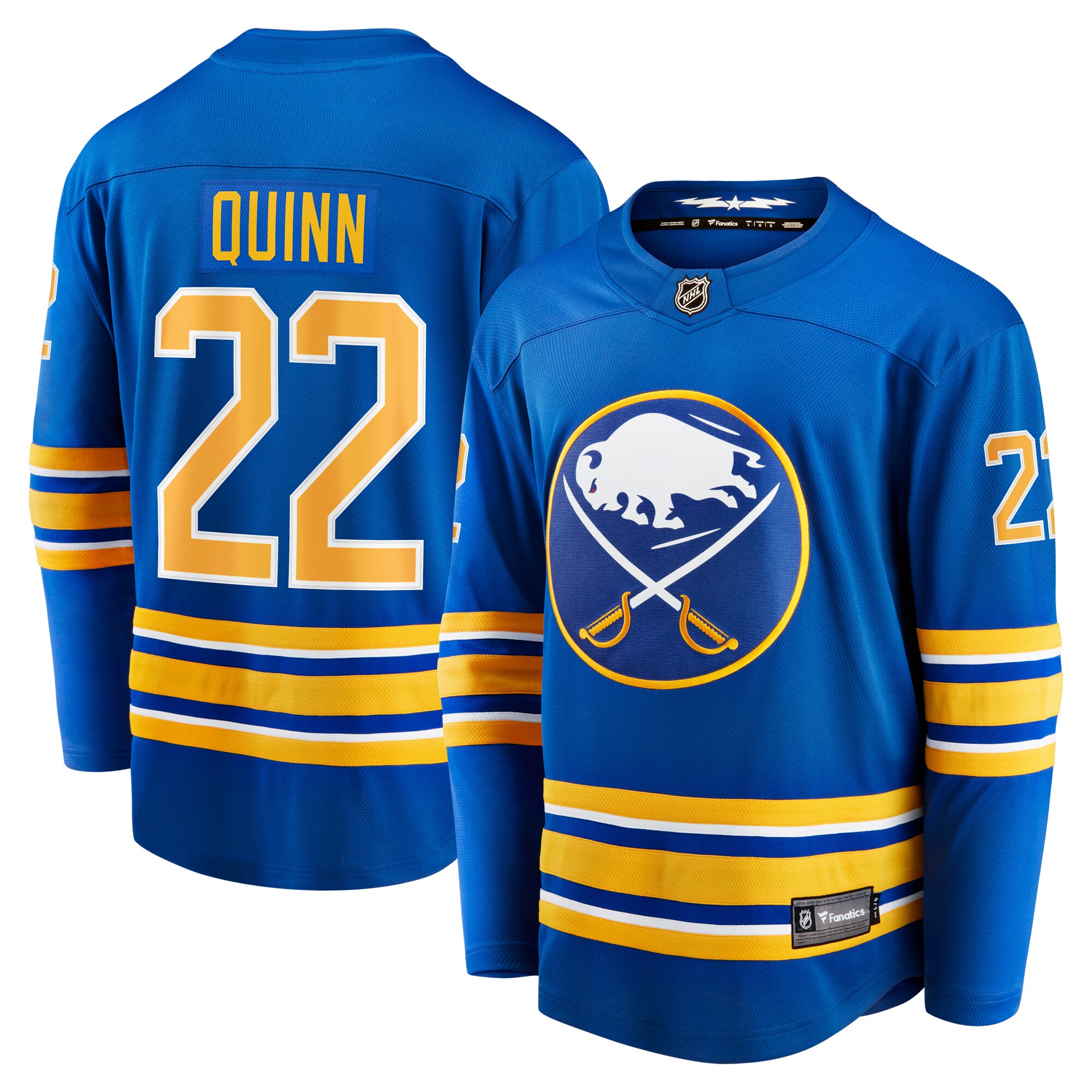 Jack Quinn Buffalo Sabres Fanatics Home Breakaway Jersey – Royal