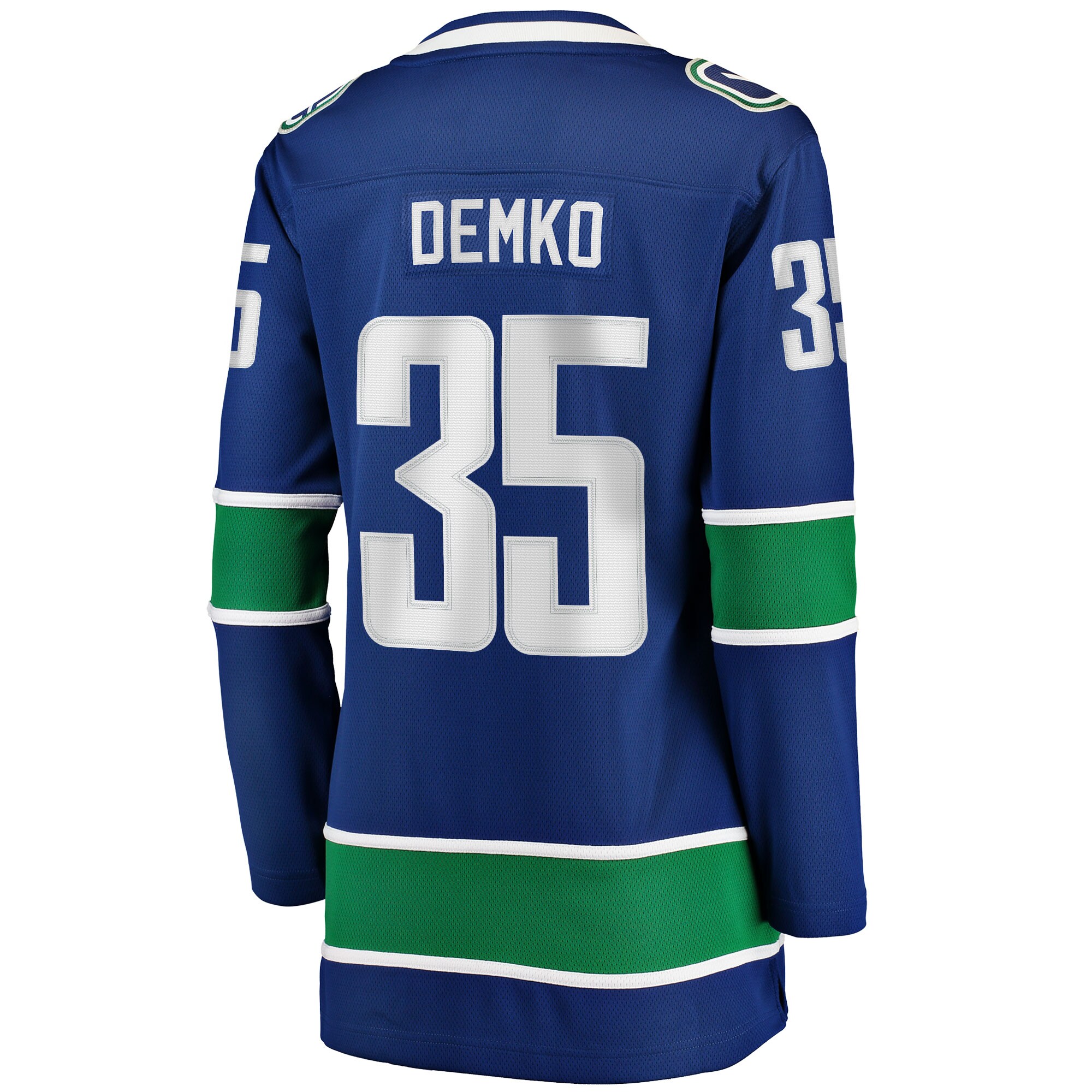 Thatcher Demko Vancouver Canucks Fanatics Women’s Home Breakaway   Jersey – Blue