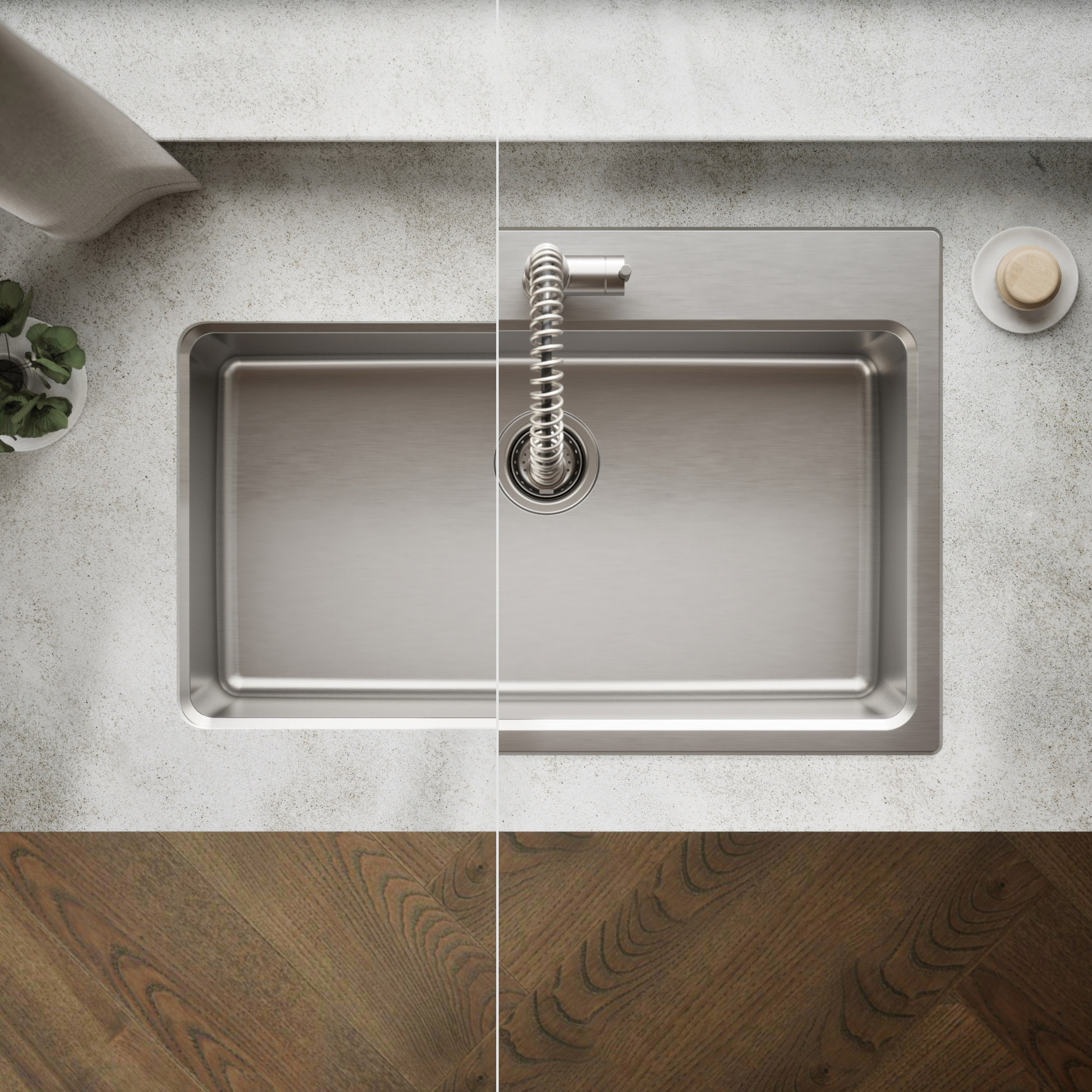 Kohler Provo 33' Dual Mount Single-bowl Workstation Kitchen Sink Kit