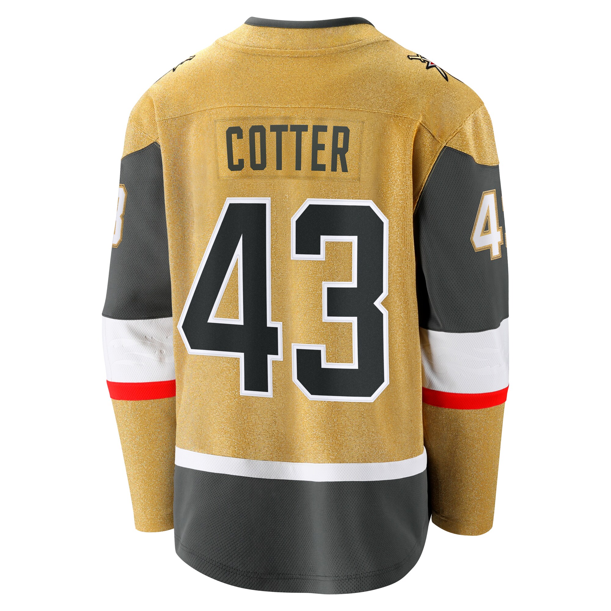 Paul Cotter Vegas Golden Knights Fanatics  Premier Breakaway   Jersey – Gold