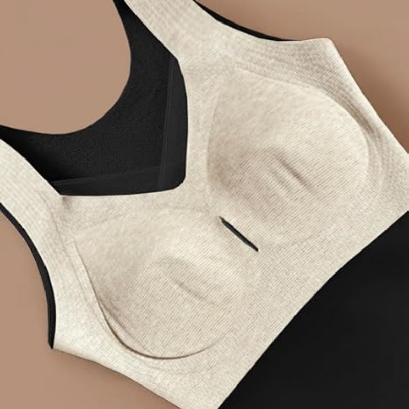 Women’s Sleeveless Fleece Lined Thermal Tank Top with Built-in Bra