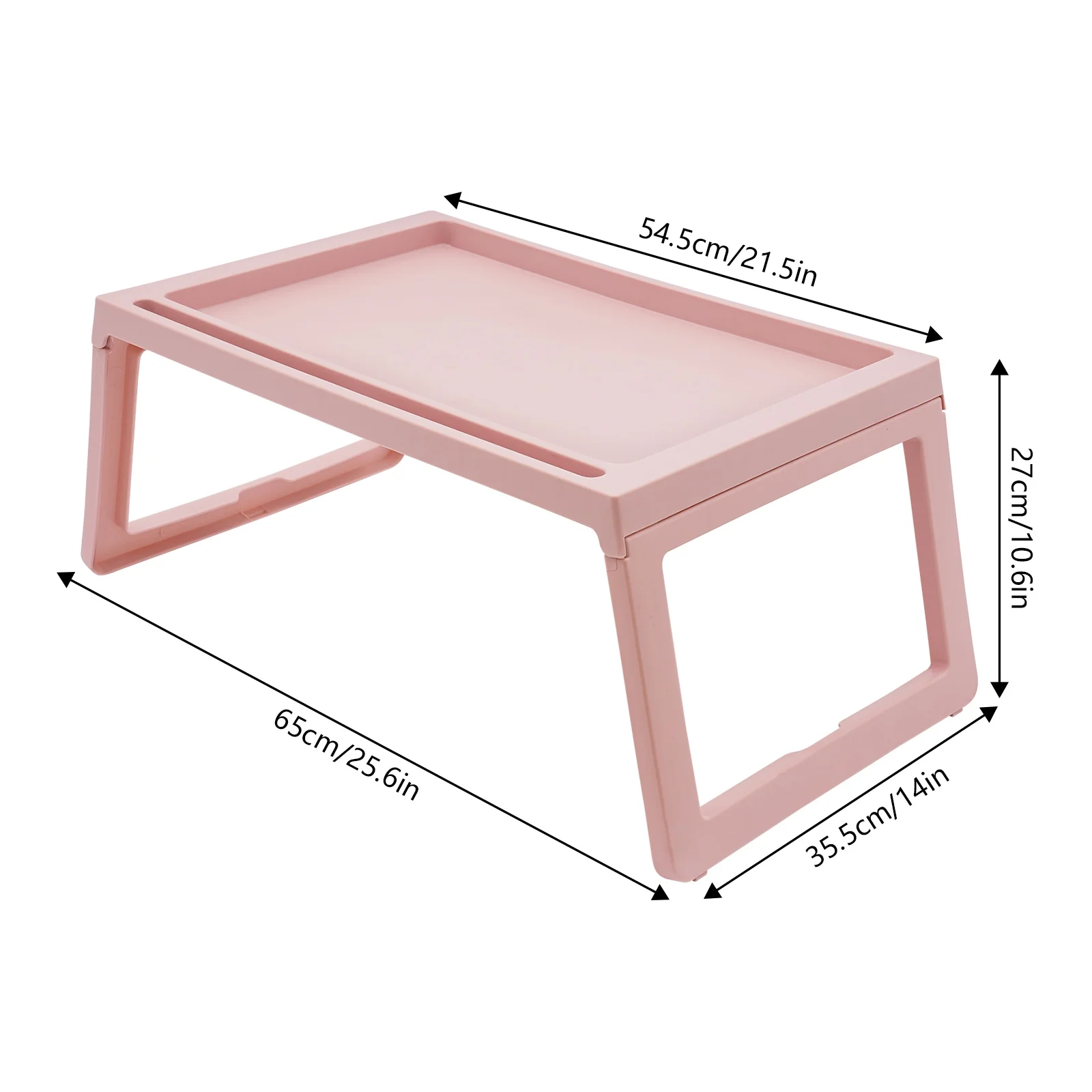 Set of 6 Lap Desk for Bed, PP Foldable Laptop Table, Portable Lap Desk, Home Office Laptop Desk Table for Notebook Tablet,Bed Tray Table, Kids Bed Dinning Desk (white)