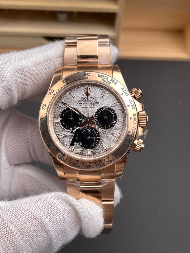 Rolex Daytona Rose Gold Meteorite
