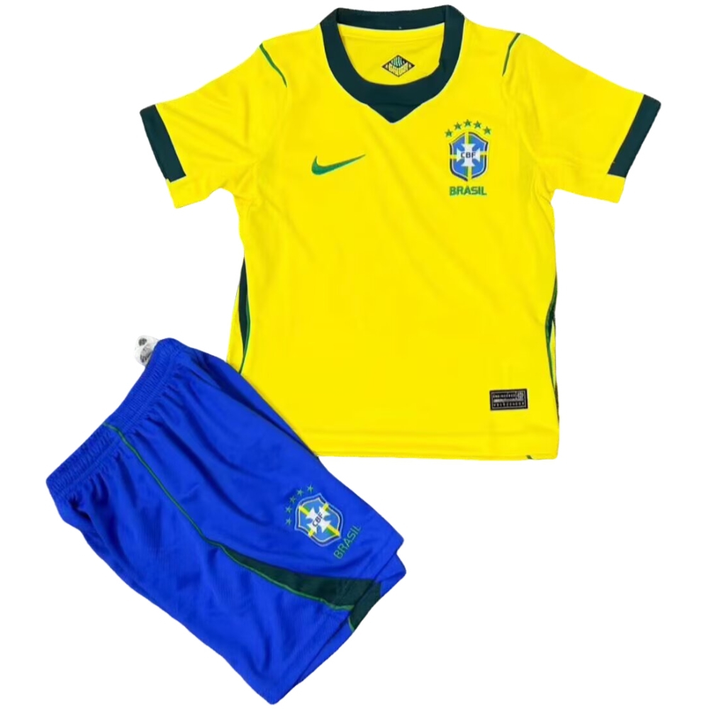 2026 World Cup Brazil Home Jersey Children's Set - Fans Edition