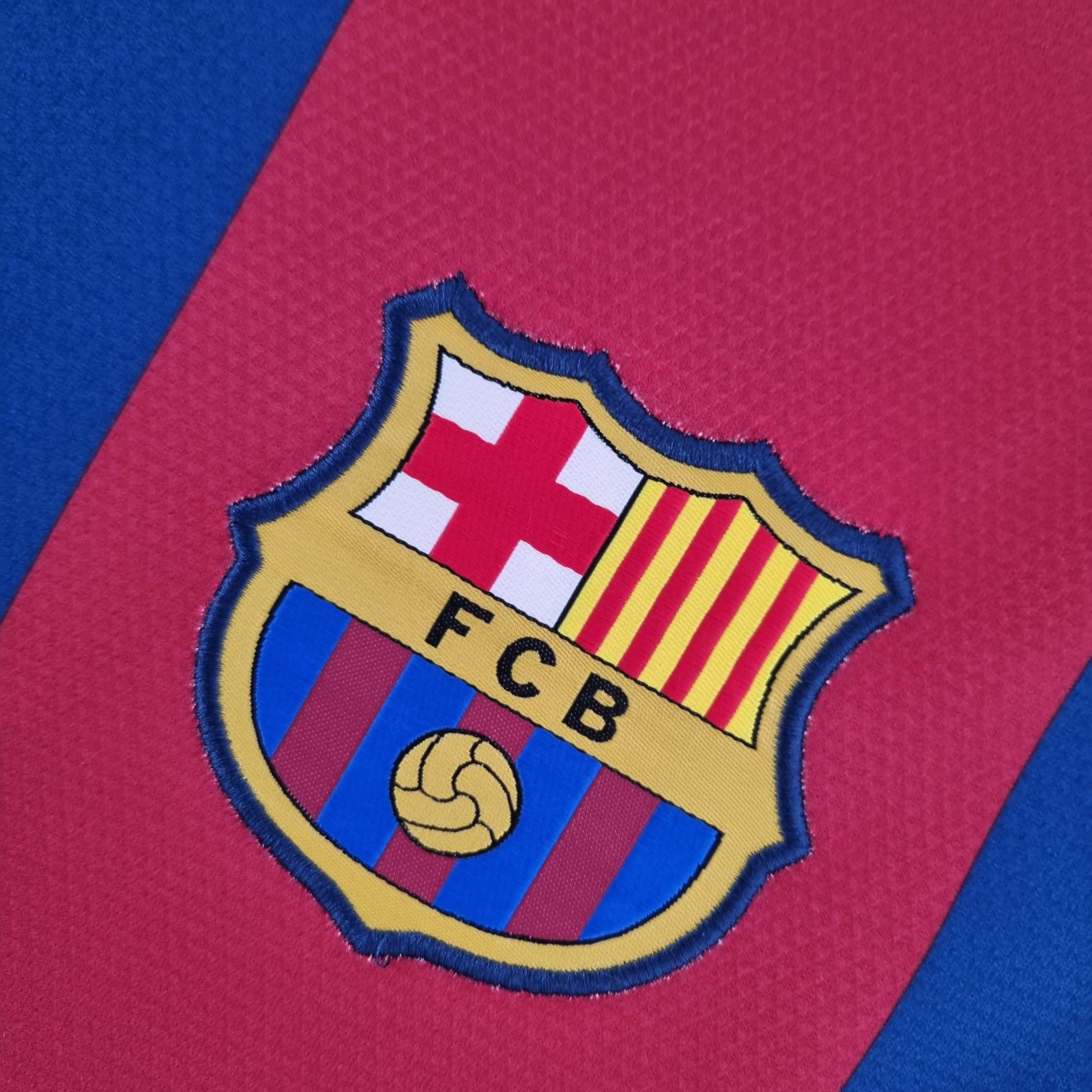 2010/2011 Retro Long Sleeve Barcelona Home Football Shirt 1:1 Thai Quality