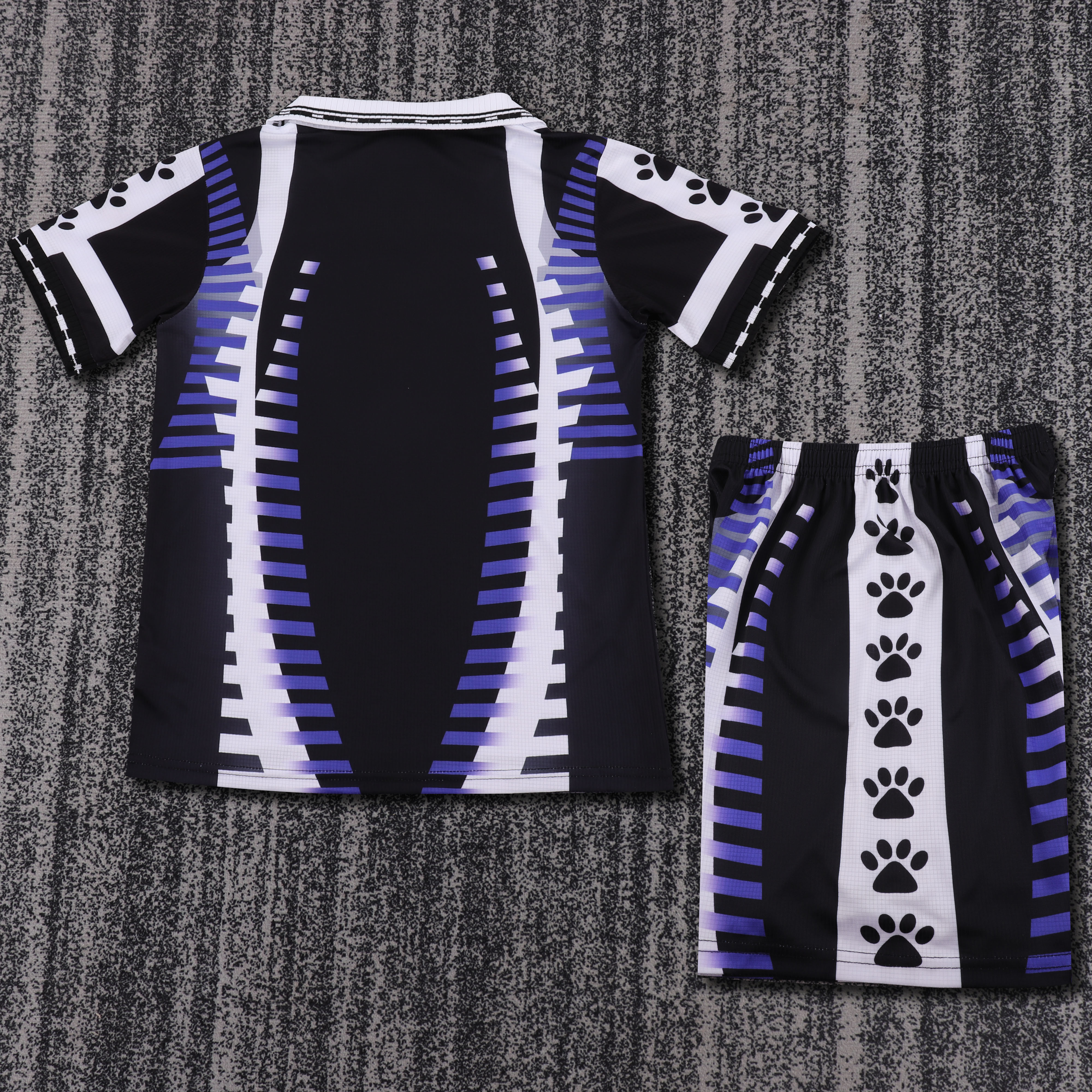 1997-98 Real Madrid Second Away Match Retro Children's Jersey Set - Fans Edition