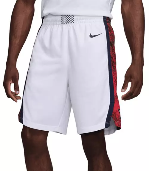 Men's USA Basketball  Blue 2024 Summer Olympics Swingman Shorts--White
