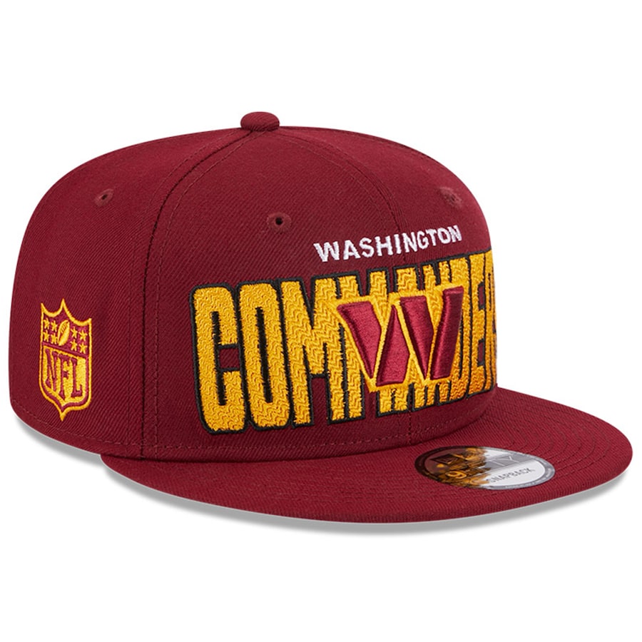 Washington Commanders New Era 2023 NFL Draft 9FIFTY Snapback Adjustable Hat - Burgundy