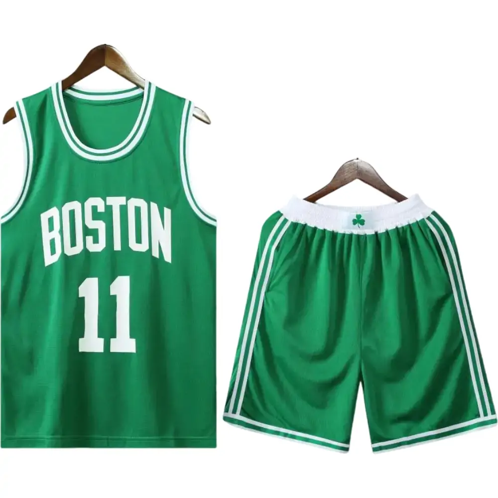 Celtics basketball green uniform No. 11 Irving