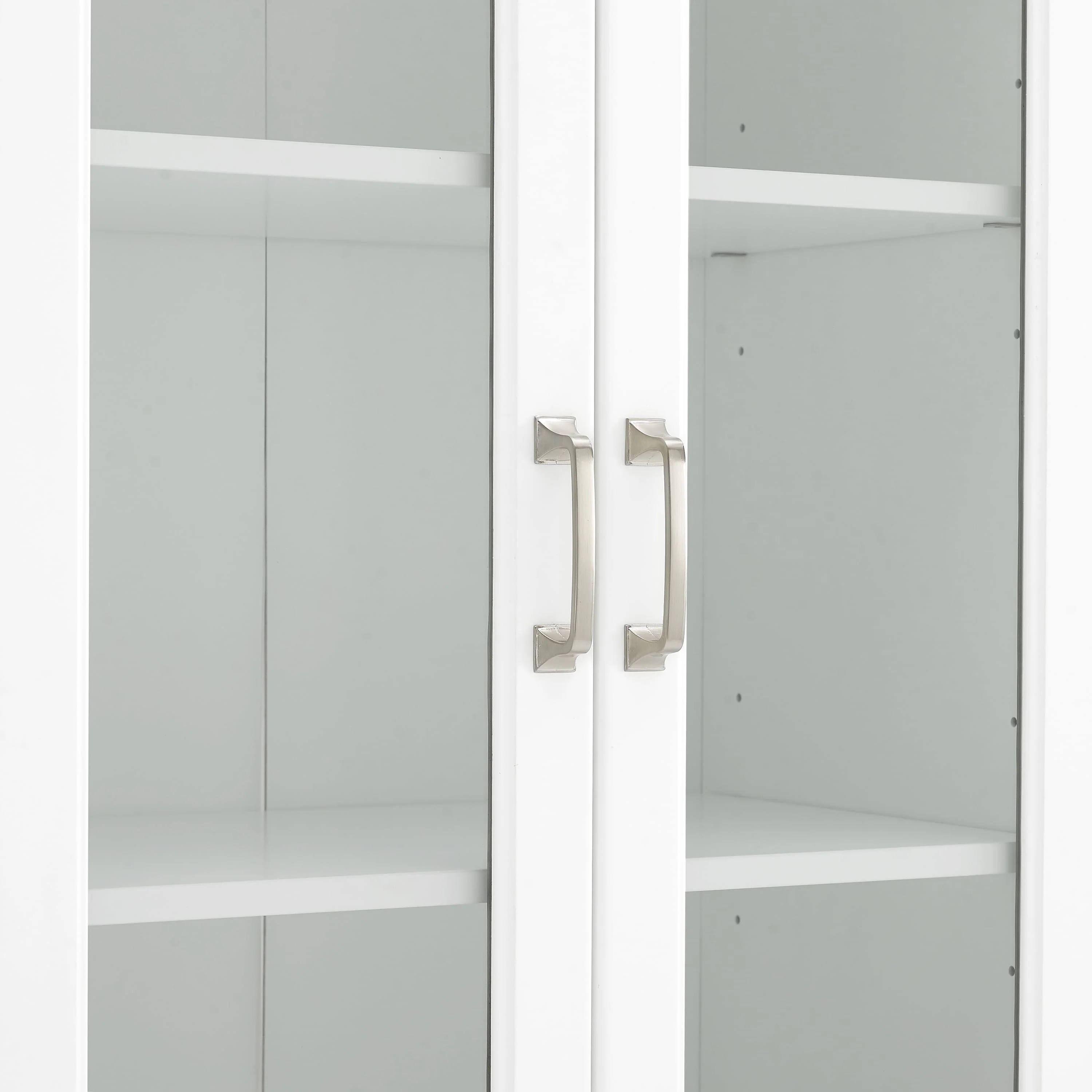 Crosley Brands Stanton 2Pc Glass Door Pantry Set White - 2 Pantries