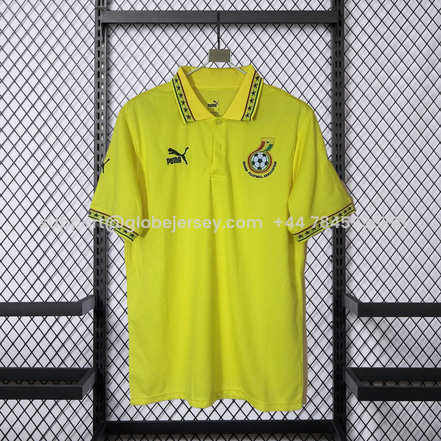 Ghana 2026 Yellow Polo Jersey - Fans Version