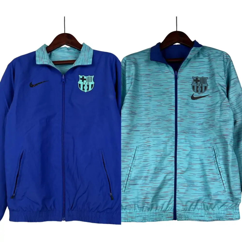2023/2024 Barcelona Reversible Windbreaker Blue Soccer Jersey 1:1 Thai Quality