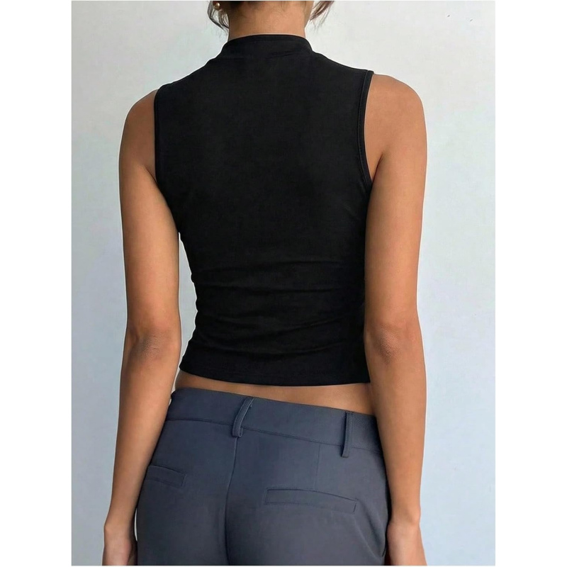 Women's Summer Cheongsam Top Mock Neck