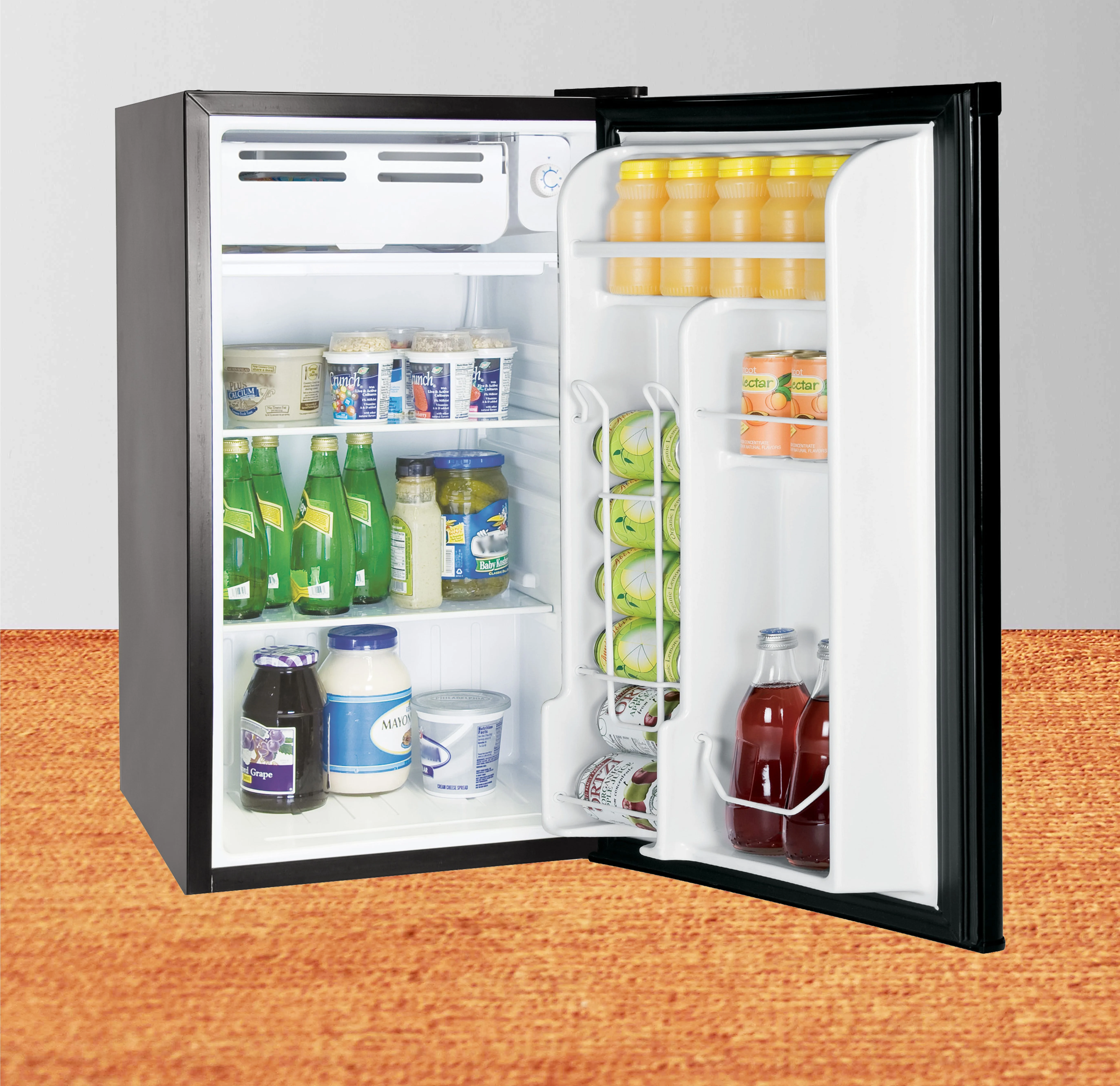 Arctic Chef 3.2 Cu. ft. Compact Refrigerator with Eraser Board Door, RFR326, Black
