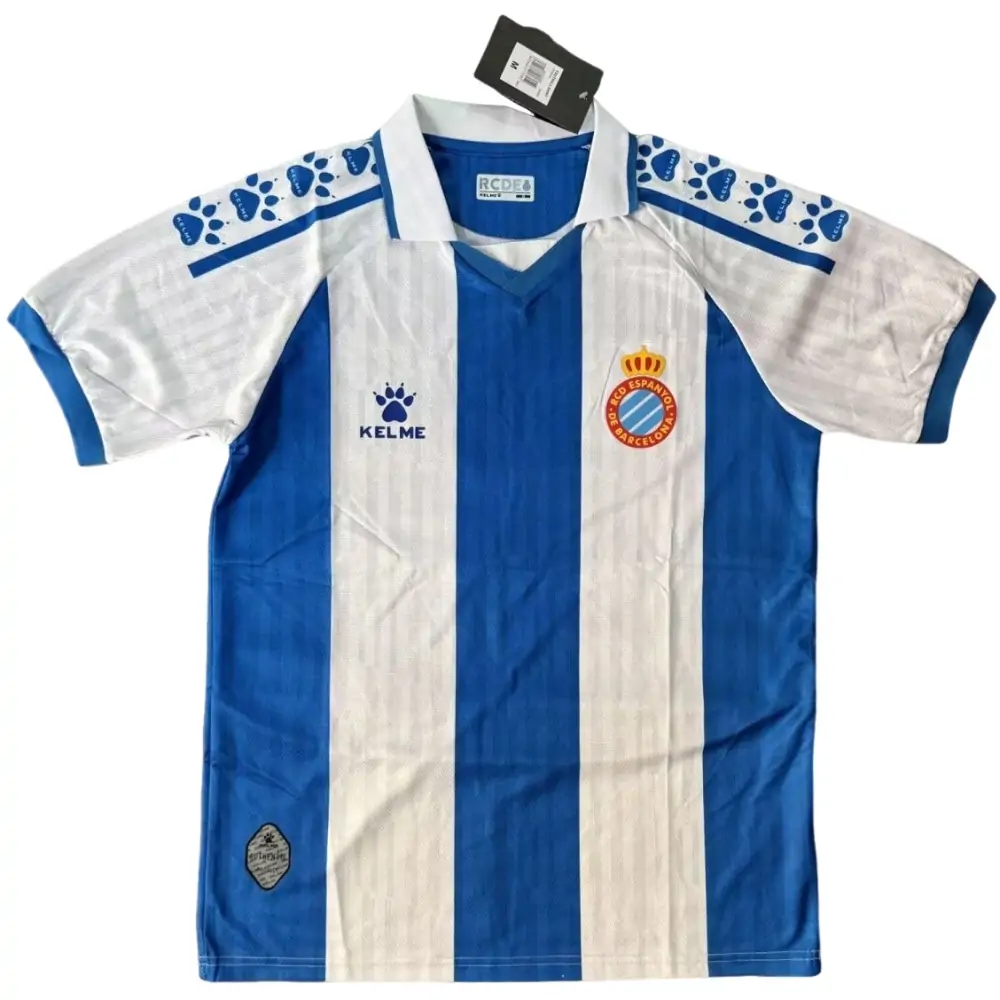2025-26 Espanyol Home Shirt Jersey - Fans Edition