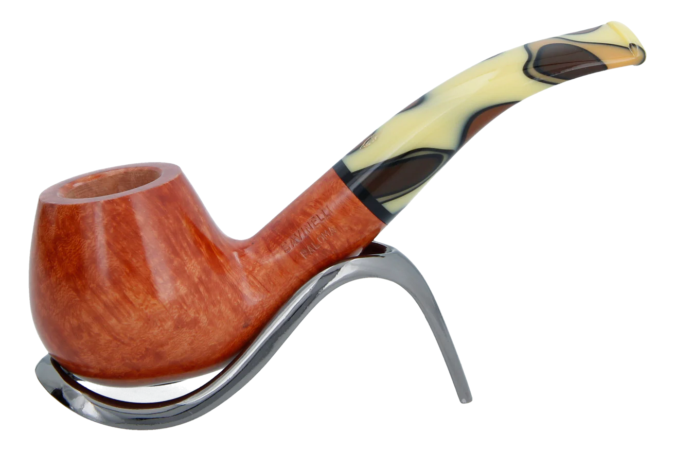 Savinelli Paloma Smooth Brown 645 - 6mm Briar Pipe