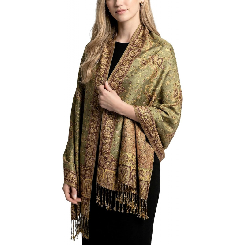 Reversible Paisley Pashmina Rave Scarf
