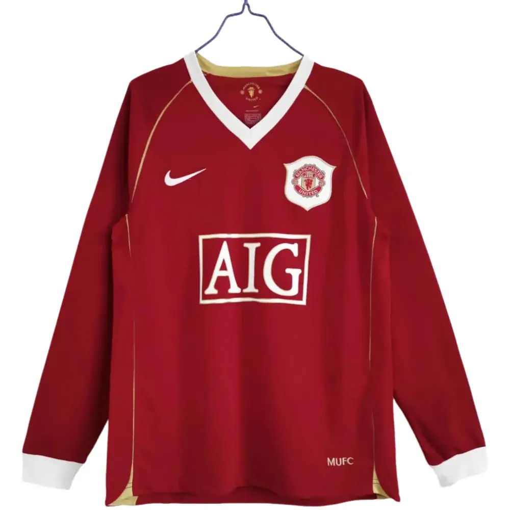 2006/2007 Manchester United Home Long Sleeve Retro Jersey