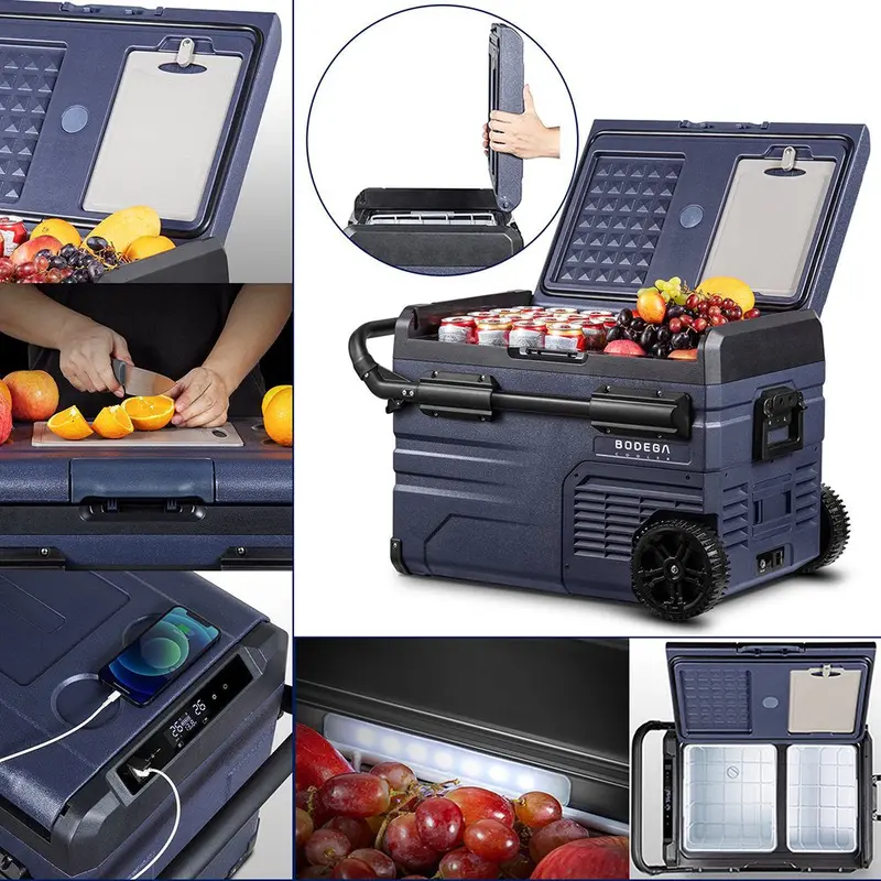 12 Volt 37 Qt. Portable Car Refrigerator. Car Freezer for Outdoor. Camping. Travel. RV.APP Control