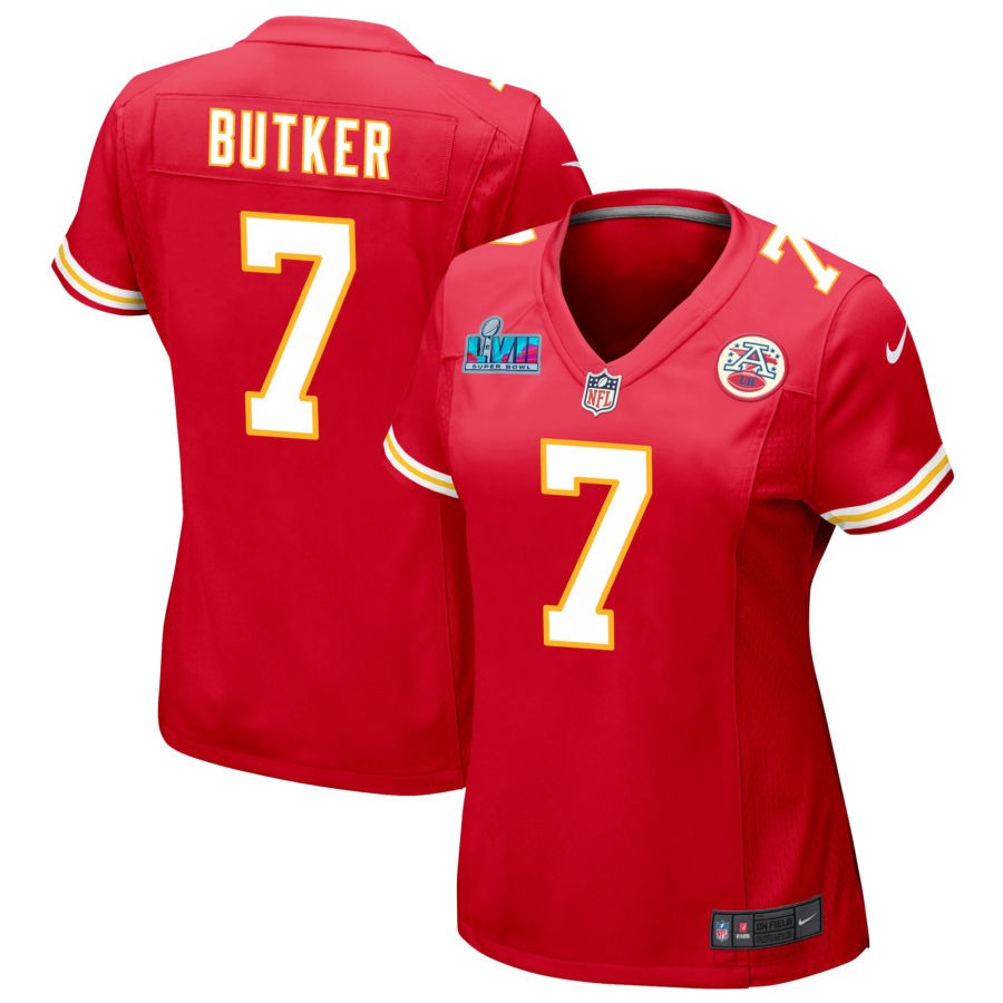 Harrison Butker Kansas City Chiefs Nike Women's Super Bowl LVII Game Jersey - Red