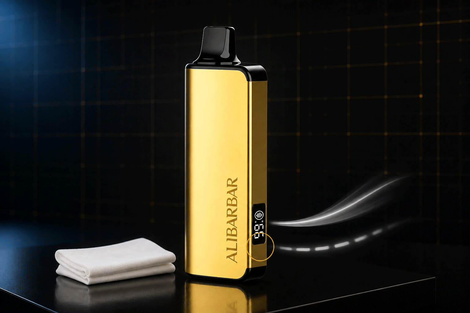 ALIBARBAR Ingot 9000 not producing vapour with external airflow area highlighted