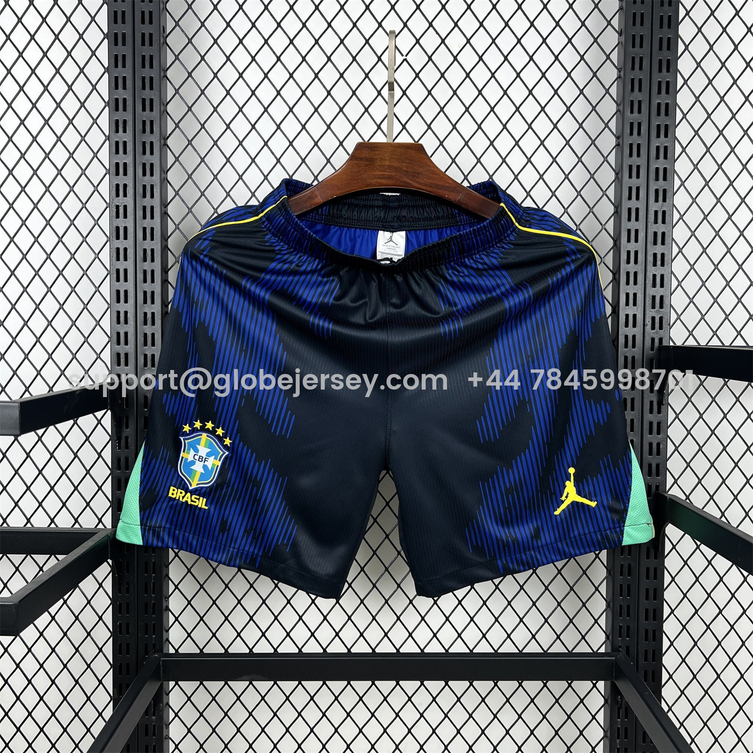 Brazil 2026 Away Blue Shorts - Fans Version