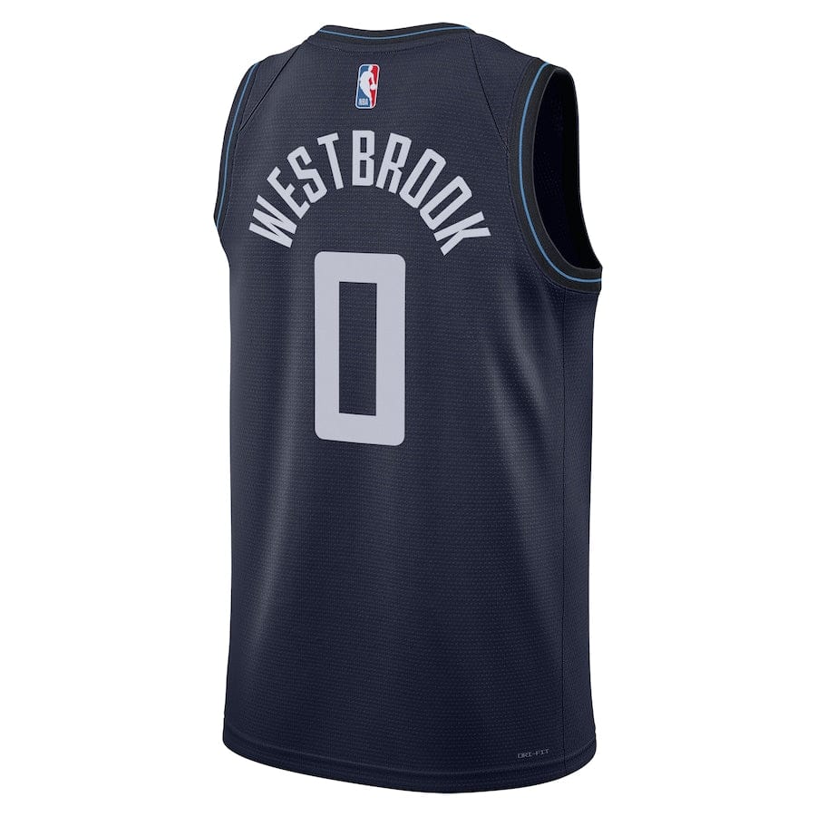 Russell Westbrook 0 LA Clippers  City Edition  2023-2024 seasonJersey - Navy
