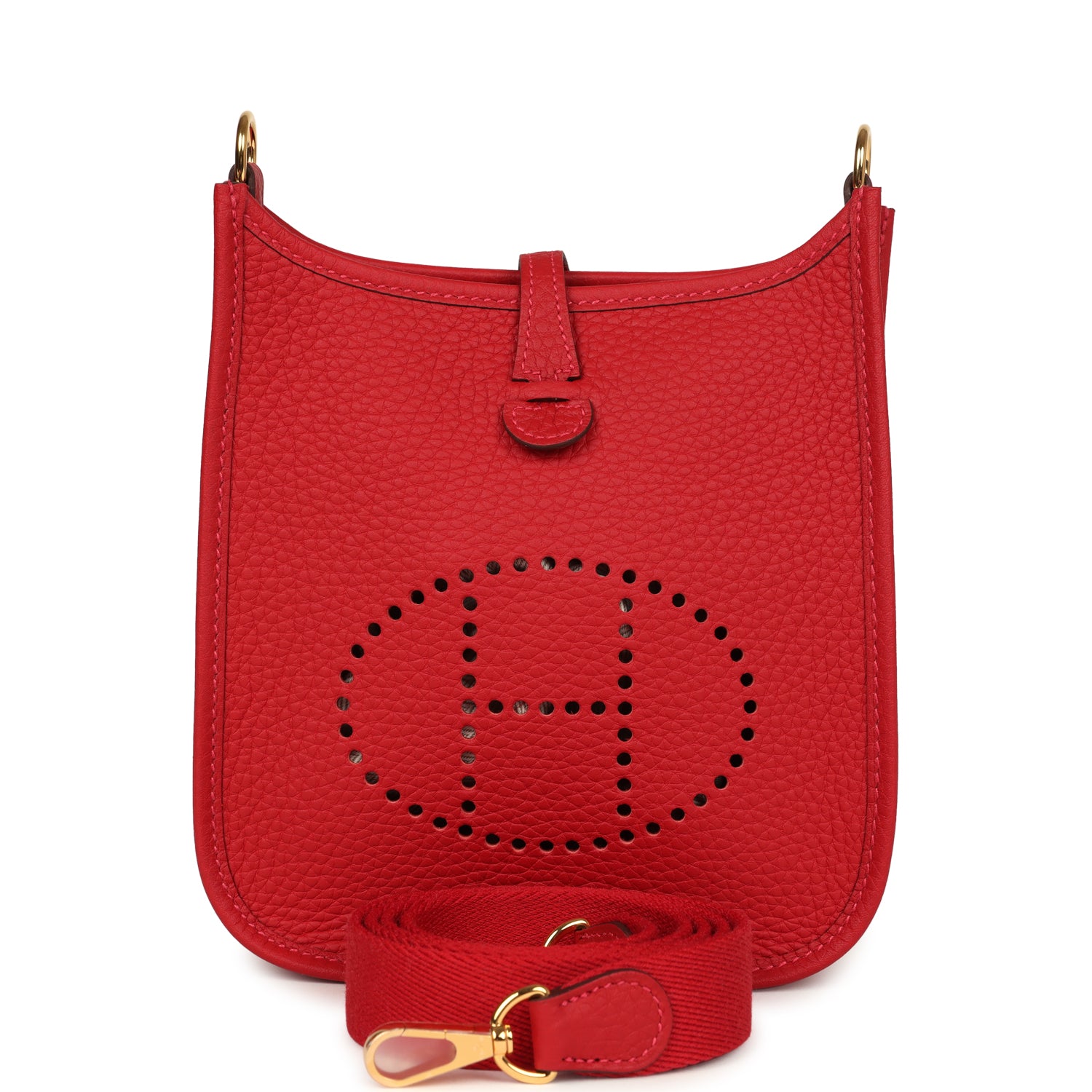 Evelyne TPM Vermillion Clemence Gold Hardware