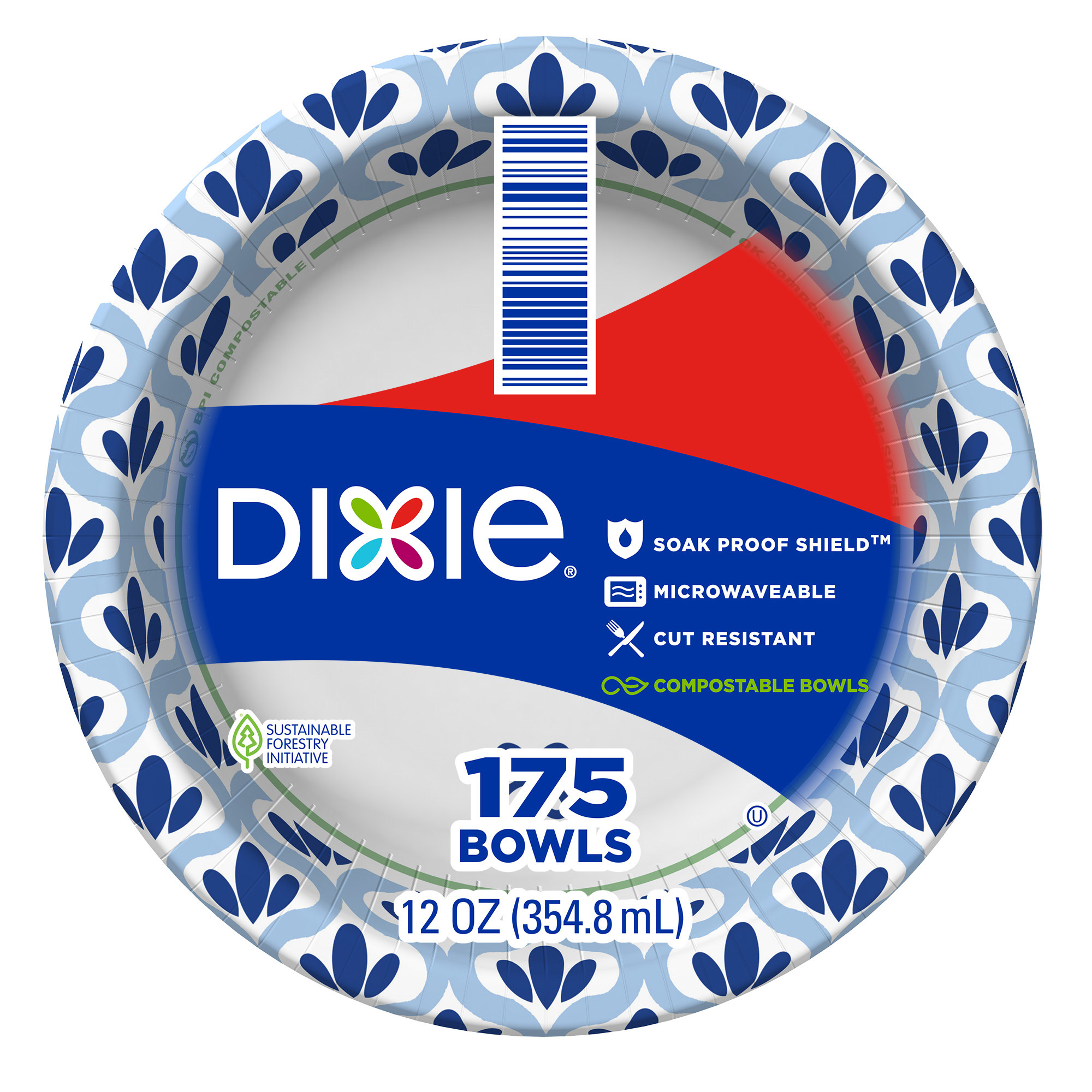 Dixie 12 oz Paper Bowl, 175-count