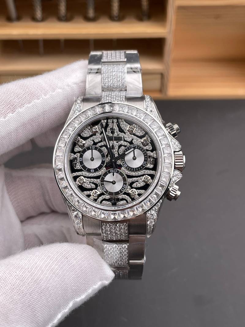 Rolex Daytona Tiger Diamond Steel