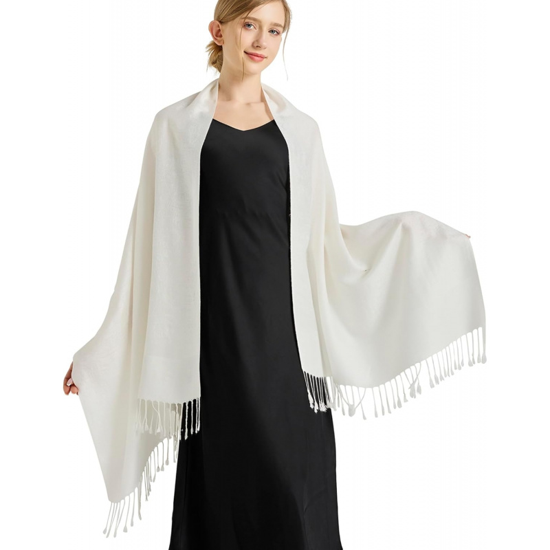 Silky Paisley Pashmina Shawl Scarf-Women's Soft