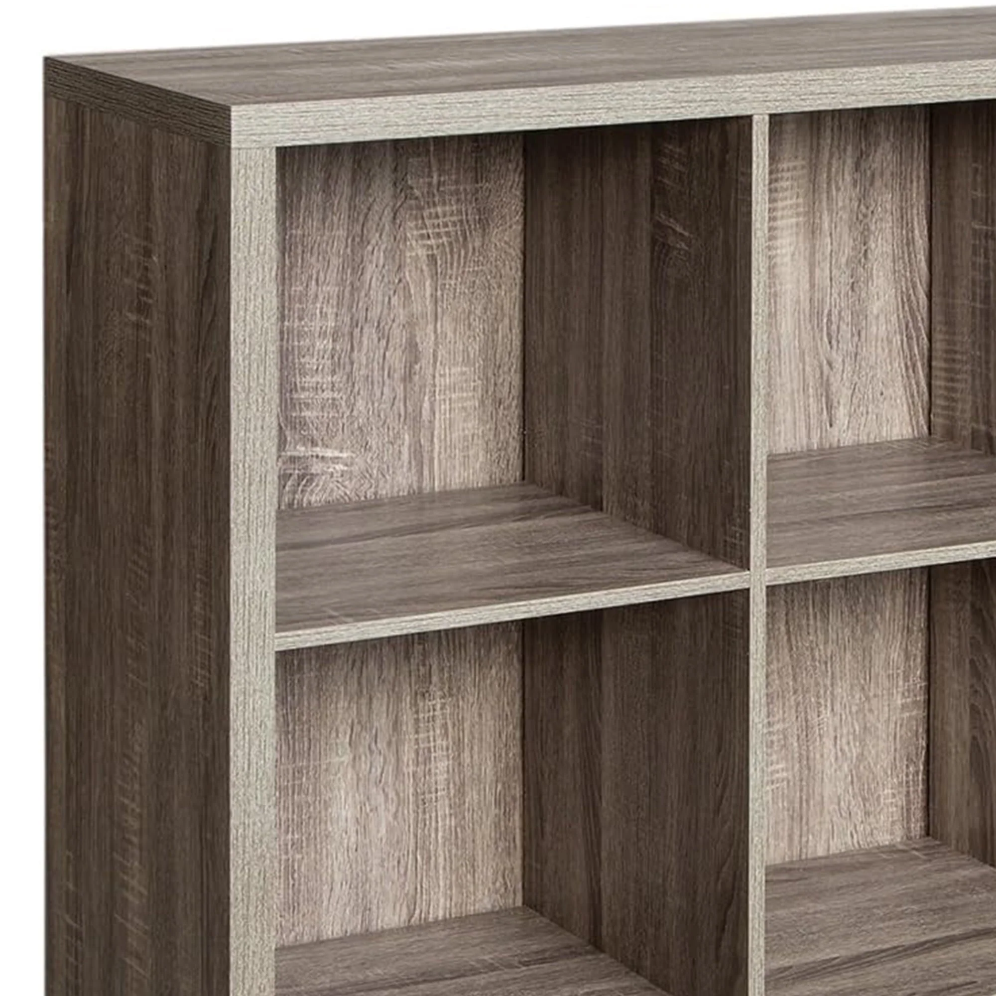 ClosetMaid 9 Cube Storage Shelf Bookshelf Organizer with Back Panel, Gray