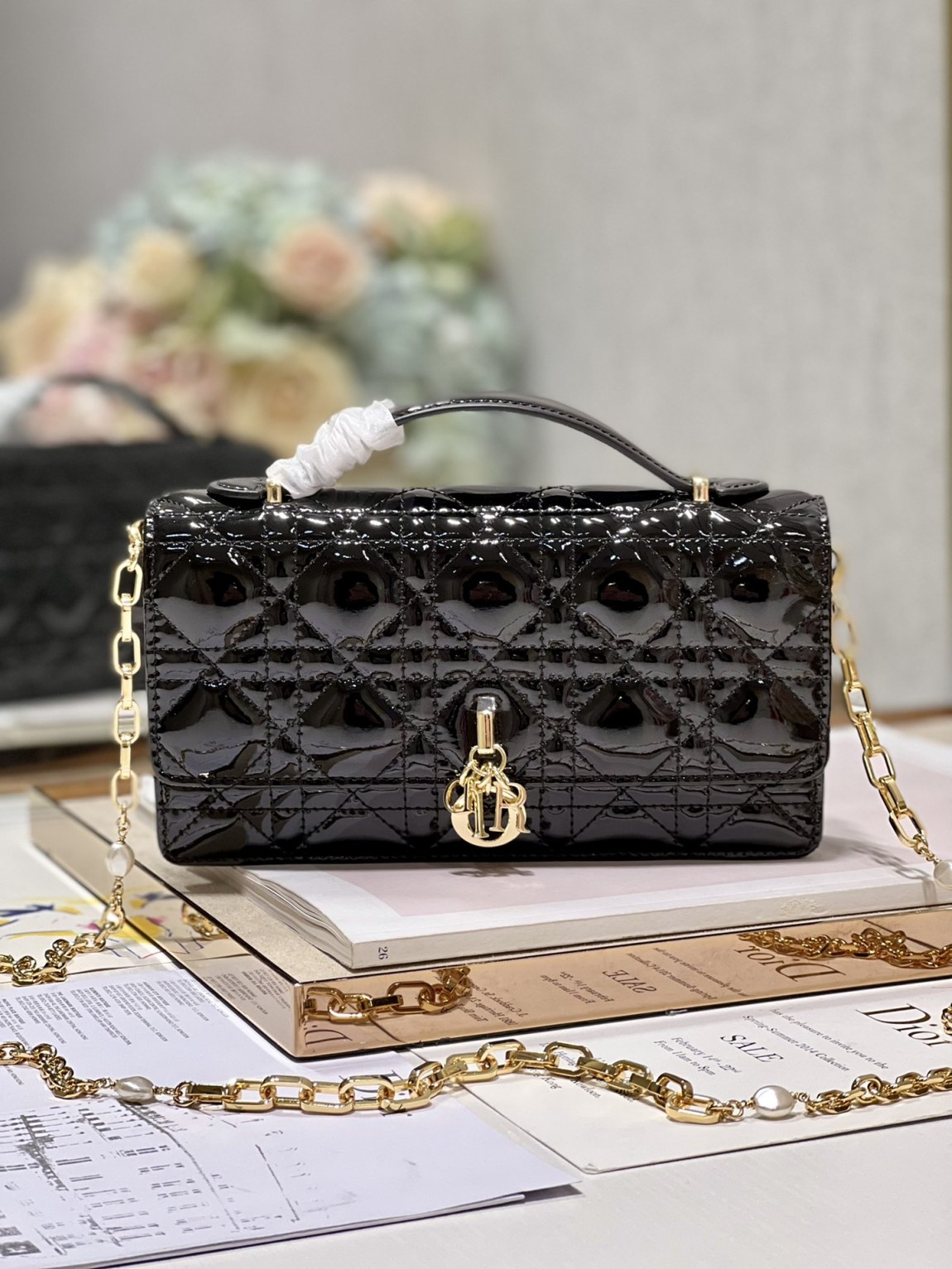 Dior Miss Mini Bag Patent Cannage Bag