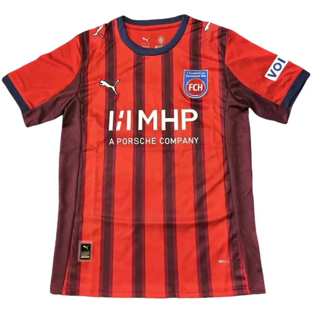 2025-26 1. FC Heidenheim Home Kit - Short Sleeve Fans Edition