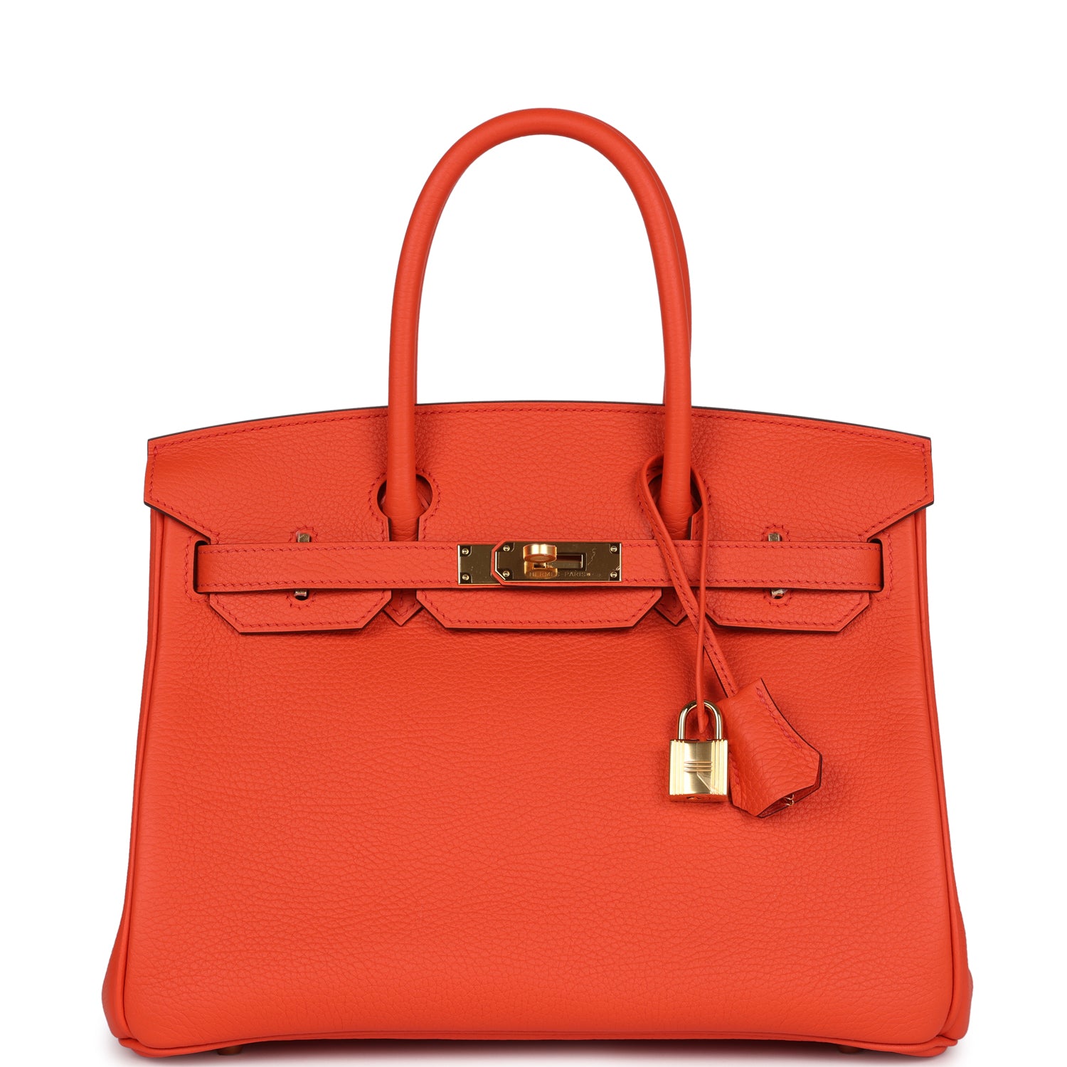 Birkin 30 Orange Poppy Clemence Gold Hardware