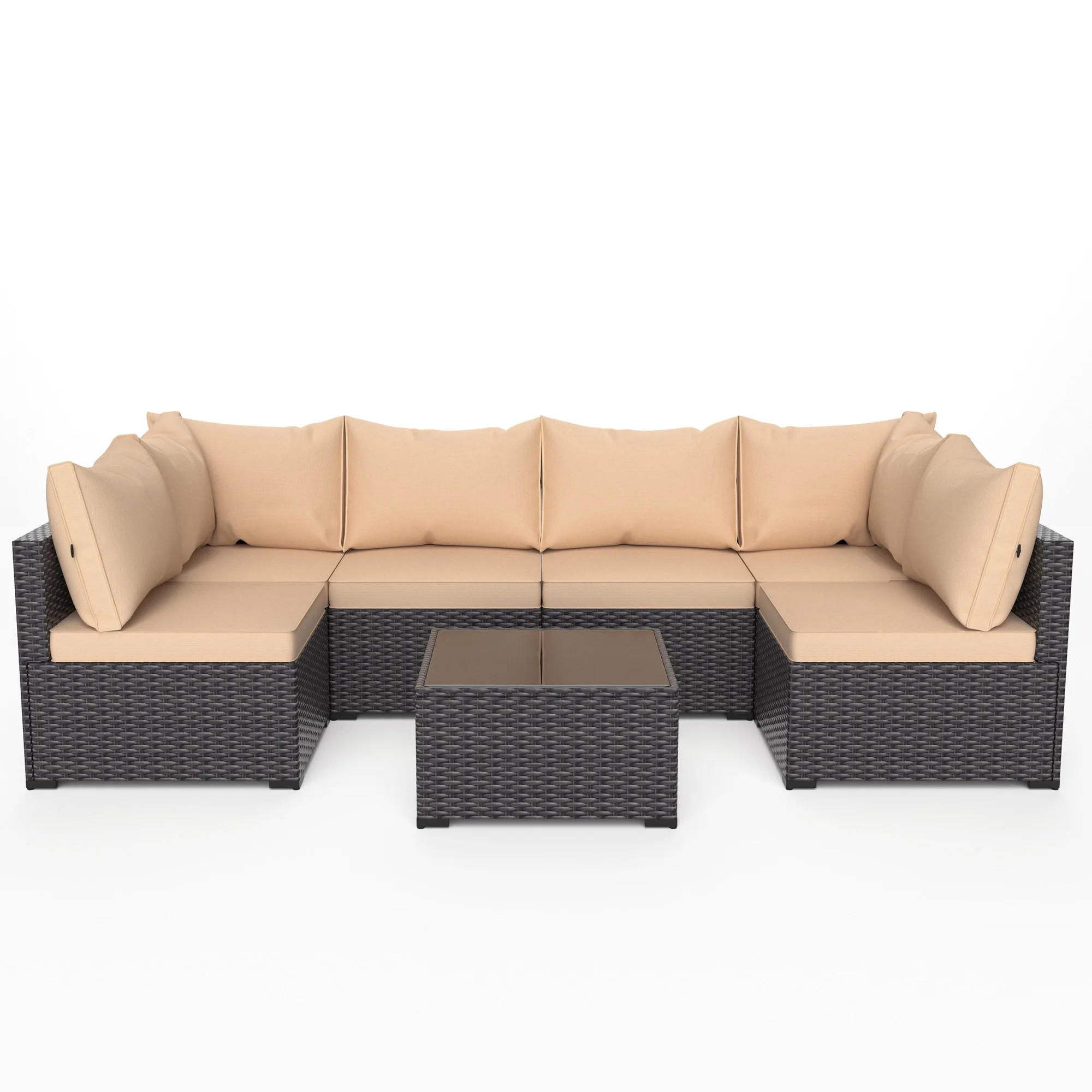 8 Piece Patio Furniture Set with 42