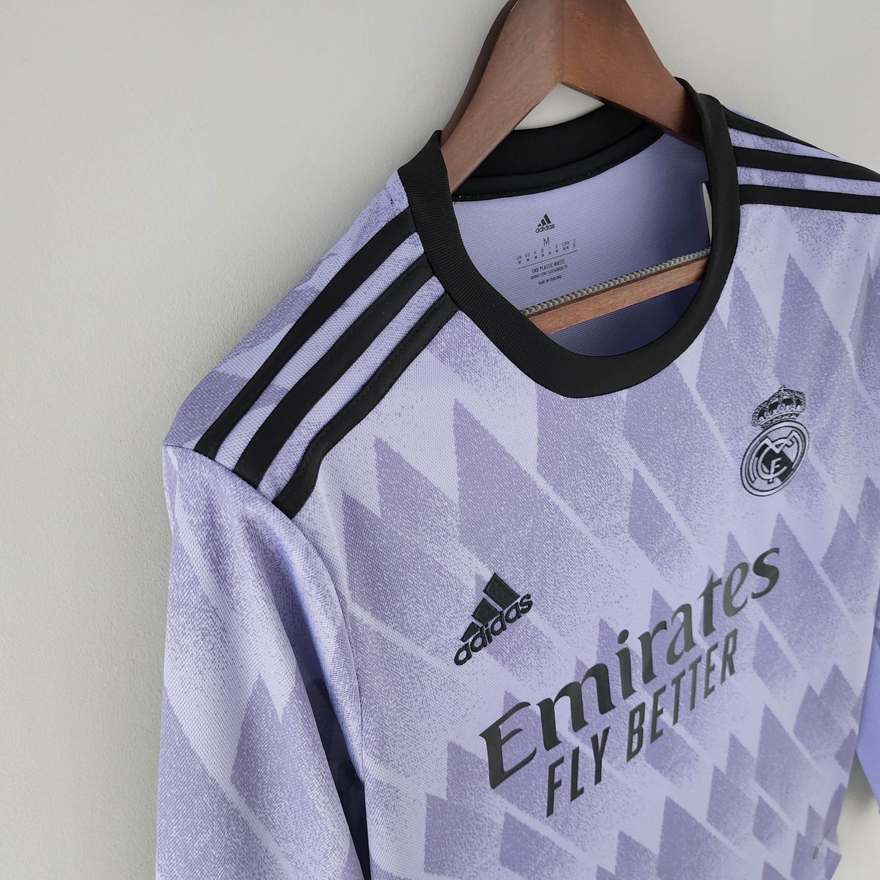 2022/2023 Long Sleeve Real Madrid Away Jersey