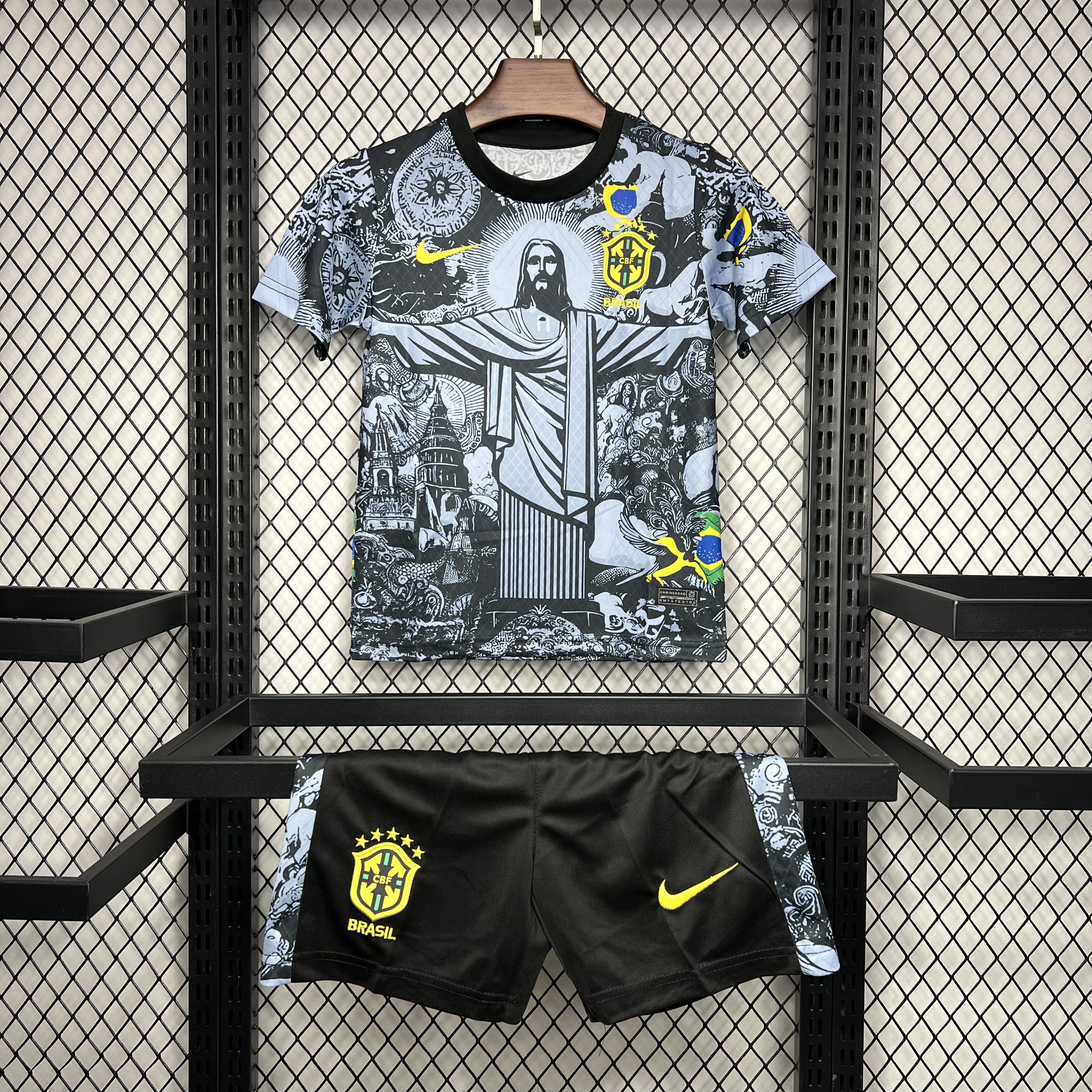 Brazil 2024 Christ the Redeemer Statue Kids Kit - Black