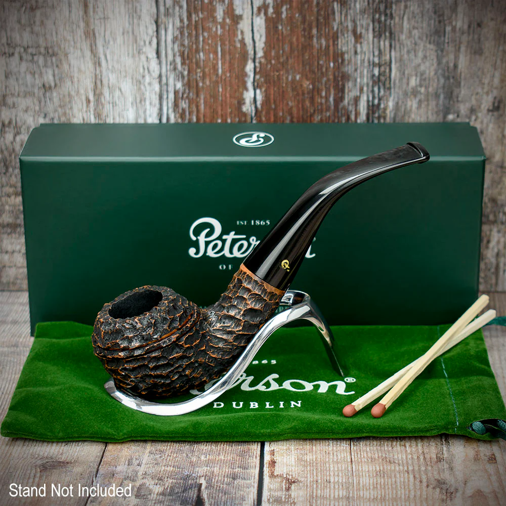 Peterson of Dublin Aran Rusticated Briar Smoking Pipe - Shape No.999